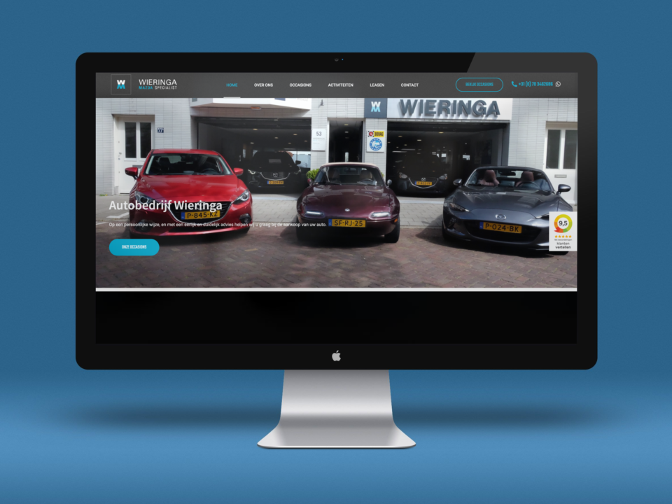 website autobedrijf wieringa